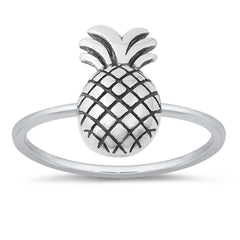 Sterling Silver Oxidize Pineapple Ring