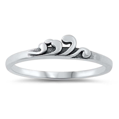 Sterling Silver Oxidized Plain Ring