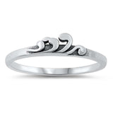 Sterling Silver Oxidized Plain Ring