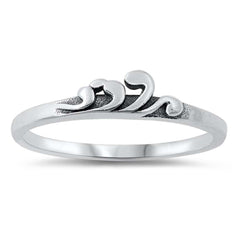 Sterling Silver Oxidized Plain Ring