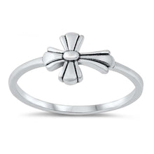 Load image into Gallery viewer, Sterling Silver 8mm Sideway Cross Ring
