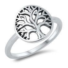 Load image into Gallery viewer, Sterling Silver Oxidized Tree Of Life Ring