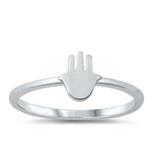 Load image into Gallery viewer, Sterling Silver Rhodium Plated Hand Ring