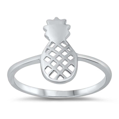 Sterling Silver High Polished Pineapple Ring