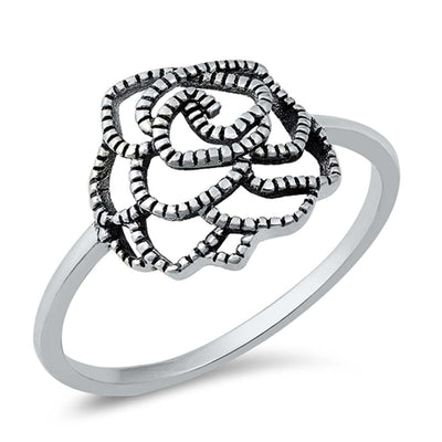 Sterling Silver Flower Ring