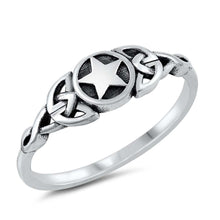 Load image into Gallery viewer, Sterling Silver Oxidized Star Ring
