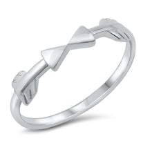 Load image into Gallery viewer, Sterling Silver Rhodium Plated Arrows Ring