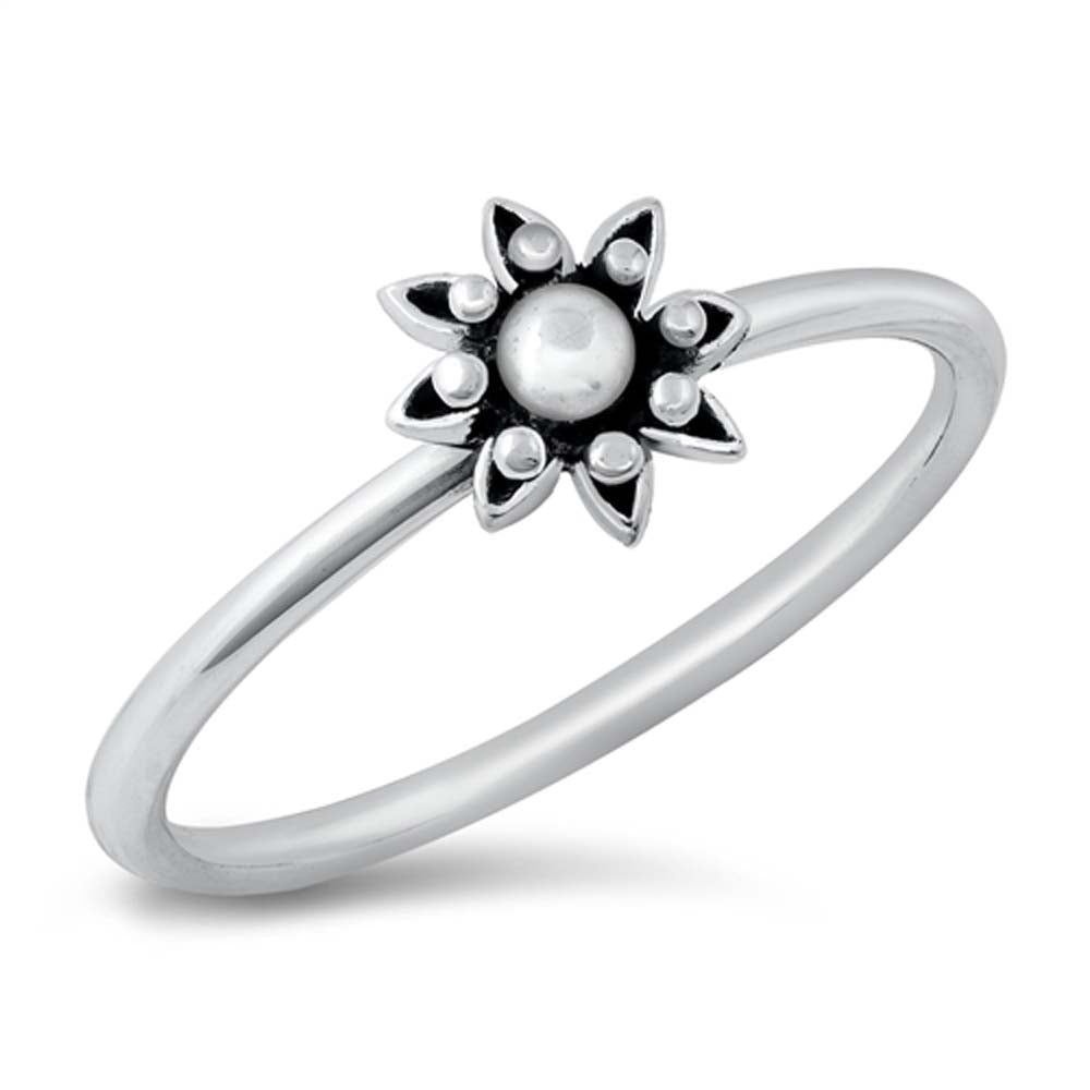 Sterling Silver Oxidized Bali Design Ring