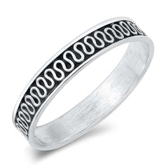 Sterling Silver Oxidized Bali Ring