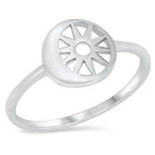 Load image into Gallery viewer, Sterling Silver Rhodium Plated Sun and Moon Ring - silverdepot