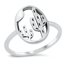 Load image into Gallery viewer, Sterling Silver Oxidized Cactus Ring - silverdepot