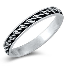 Load image into Gallery viewer, Sterling Silver Oxidized Bali Design Ring