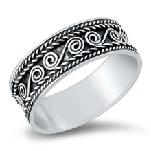 Load image into Gallery viewer, Sterling Silver Oxidized Bali Ring