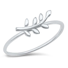 Load image into Gallery viewer, Sterling Silver High Polished Little Fern Ring