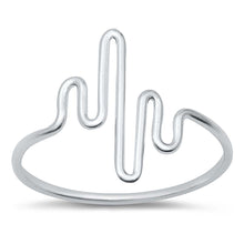 Load image into Gallery viewer, Sterling Silver High Polished Squiggle Plain Ring