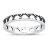 Sterling Silver Oxidized Bali Design Ring
