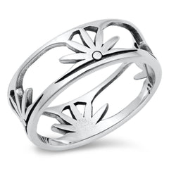Sterling Silver Oxidized Sunrise Ring