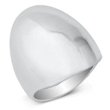 Sterling Silver Oxidized Dome Ring