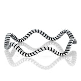 Sterling Silver 4mm Wavy Ring