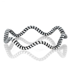 Sterling Silver 4mm Wavy Ring