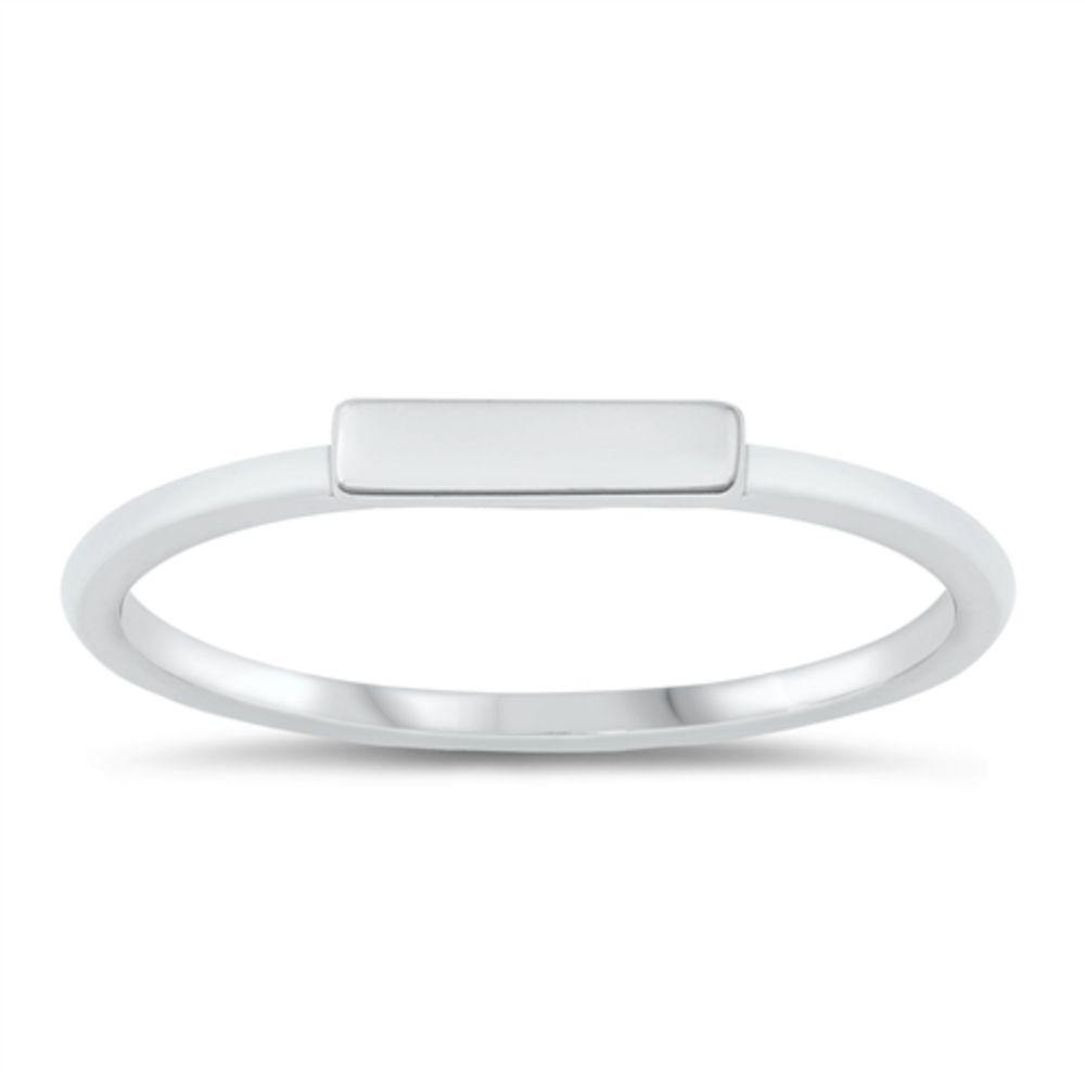 Sterling Silver Bar Ring