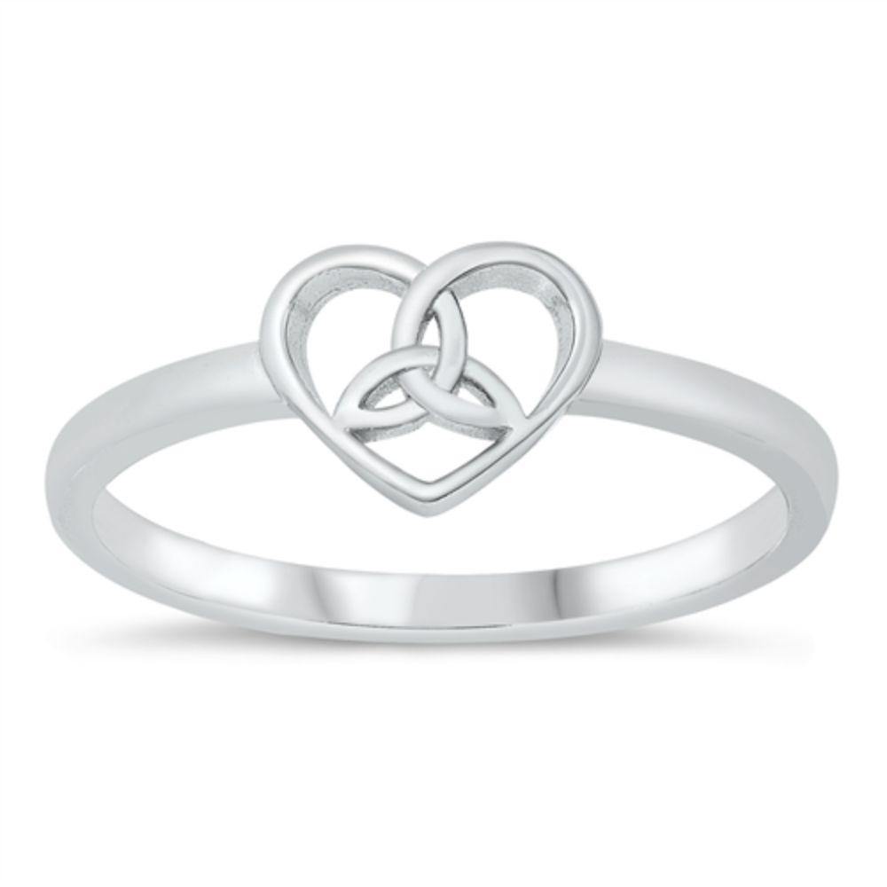 Sterling Silver Celtic Heart Ring