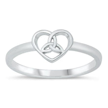Load image into Gallery viewer, Sterling Silver Celtic Heart Ring - silverdepot
