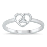 Sterling Silver Celtic Heart Ring