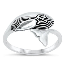 Load image into Gallery viewer, Sterling Silver Whale Ring - silverdepot