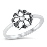 Sterling Silver Flower Ring