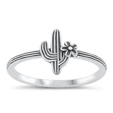 Sterling Silver Cactus Ring