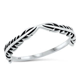 Sterling Silver Fern Leaves Ring
