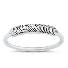 Load image into Gallery viewer, Sterling Silver Tree Print Ring - silverdepot