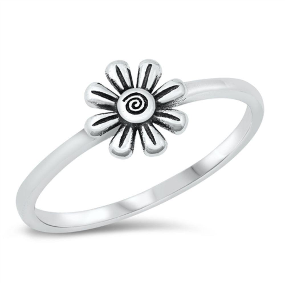 Sterling Silver Flower Ring