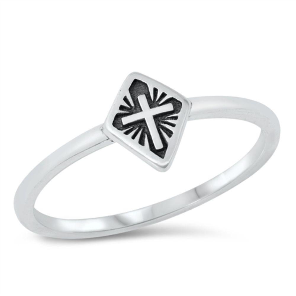 Sterling Silver Cross Ring