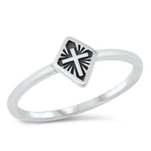 Load image into Gallery viewer, Sterling Silver Cross Ring - silverdepot