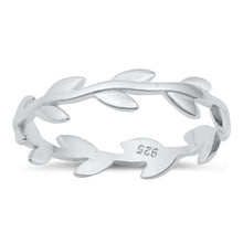 Load image into Gallery viewer, Sterling Silver High Polish Leaves Ring