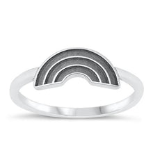 Load image into Gallery viewer, Sterling Silver Oxidized Rainbow Ring