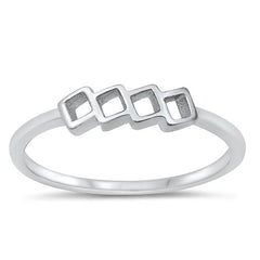 Sterling Silver Rhodium Plated Eye Ring
