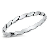 Sterling Silver Oxidized Ring-2mm