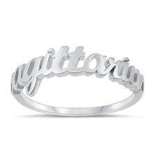 Load image into Gallery viewer, Sterling Silver Rhodium Plated Sagittarius Zodiac Ring