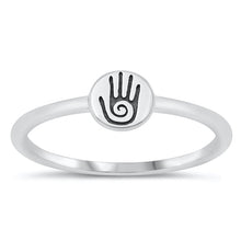 Load image into Gallery viewer, Sterling Silver Oxidized Hand Ring