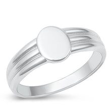 Load image into Gallery viewer, Sterling Silver Rhodium Plated Ring-8.9mm