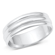 Load image into Gallery viewer, Sterling Silver Rhodium Plated Ring-6.8mm