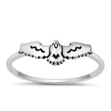 Sterling Silver Oxidized Bird Ring