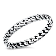 Load image into Gallery viewer, Sterling Silver Oxidized Chain Ring