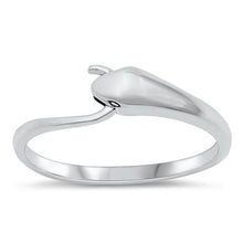 Load image into Gallery viewer, Sterling Silver Oxidized Snake Ring-5.4mm