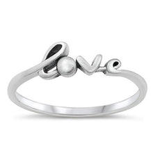Load image into Gallery viewer, Sterling Silver Oxidized Love Ring