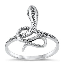 Load image into Gallery viewer, Sterling Silver Oxidized Snake Ring