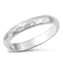Load image into Gallery viewer, Sterling Silver Oxidized Hammered Band Ring